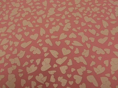 Goma Estampada Corazon Rosa 1003